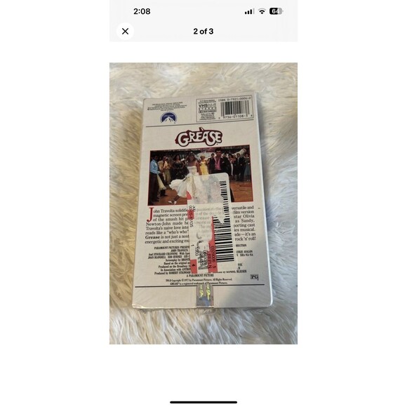 Grease VHS Movie Paramount Pictures Millennium Collection New Factory Sealed! - Picture 2 of 3